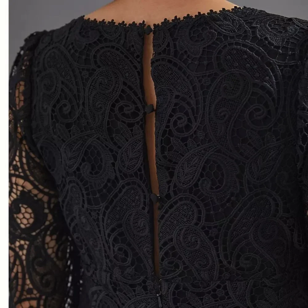 NWT Anthropologie Maeve Embroidered Lace Mini Dress
